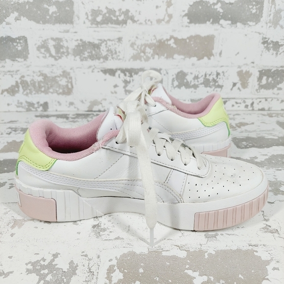 PUMA Cali Bouquet Women's Leather Walking Sneakers B79 - Picture 2 of 11